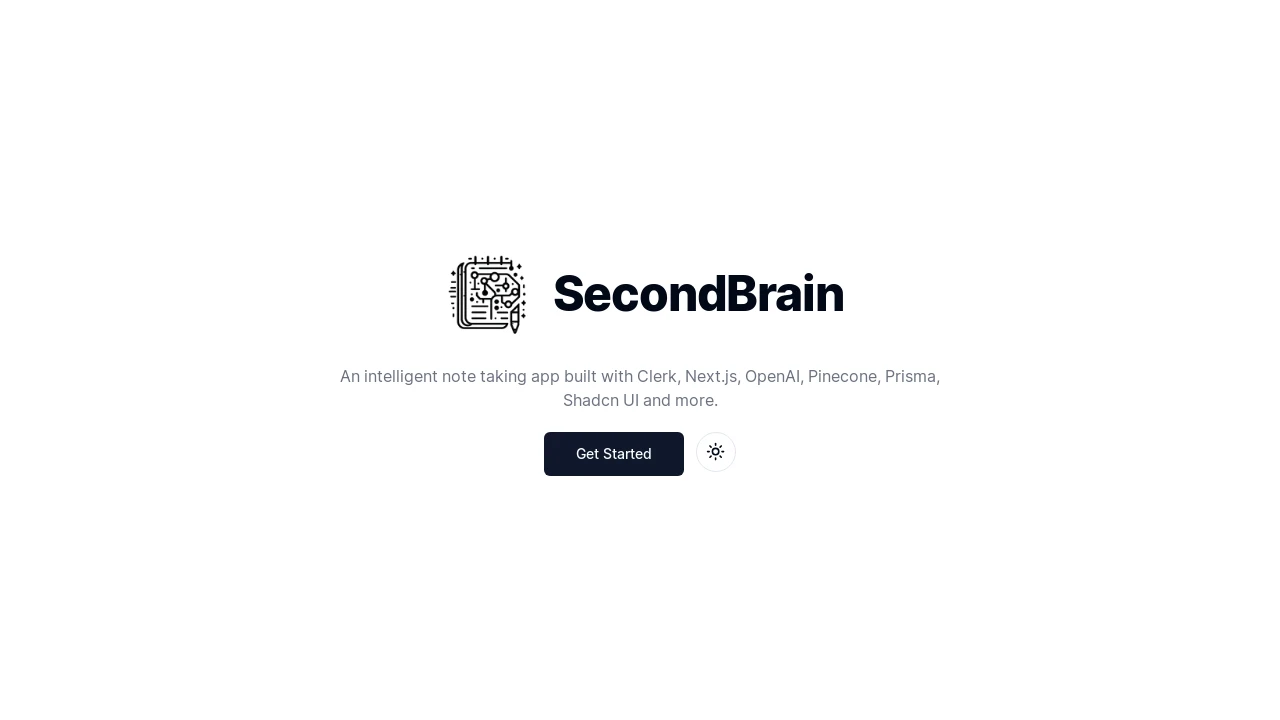 A screenshot of Nextjs AI Note App