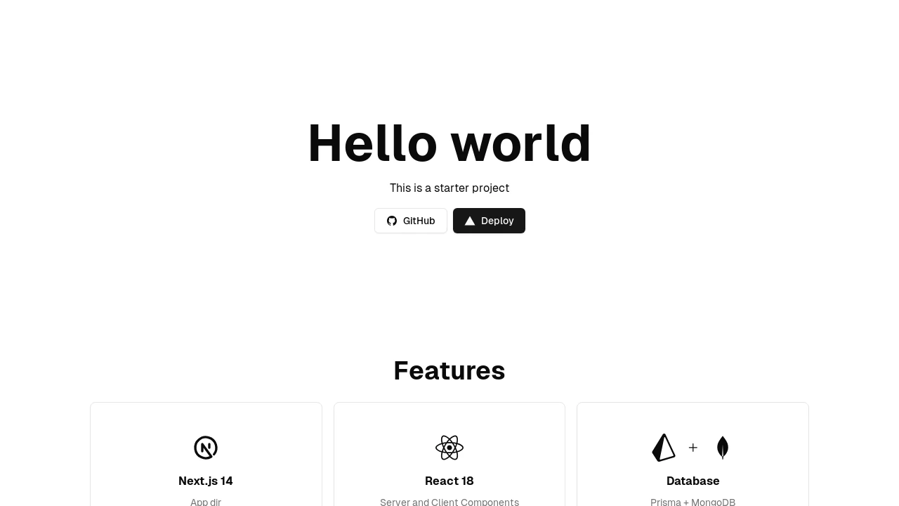 A screenshot of Nextjs Typescript And Mongodb