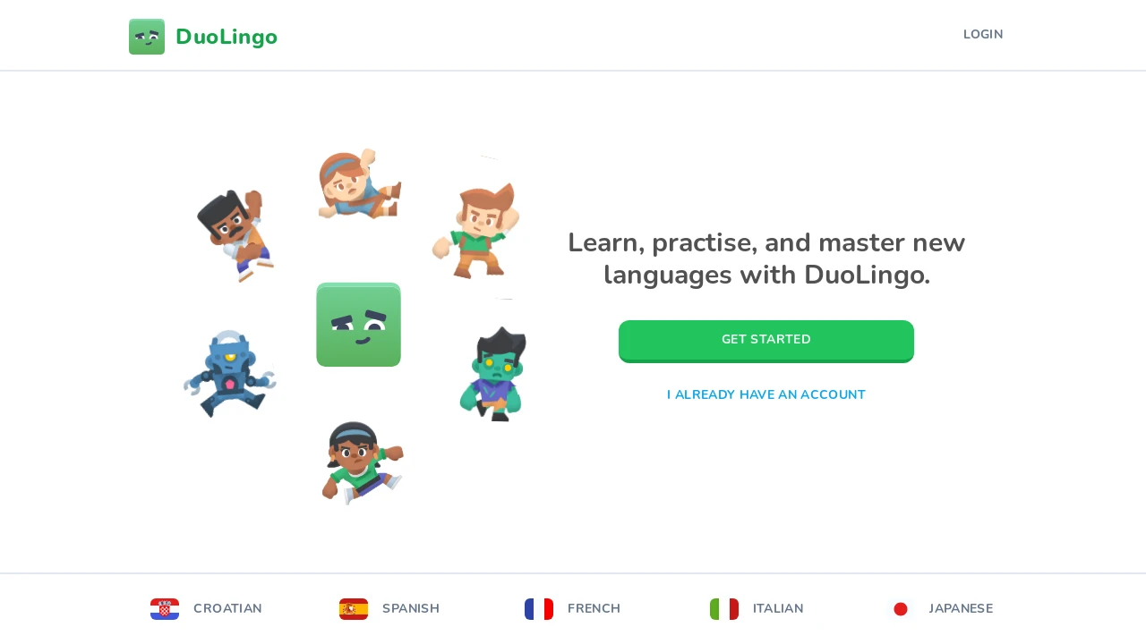 A screenshot of Duolingo Nextjs