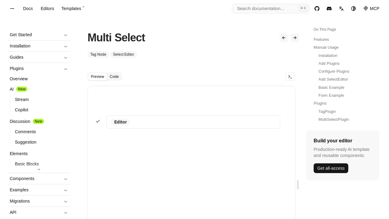 A screenshot of plate-select-editor