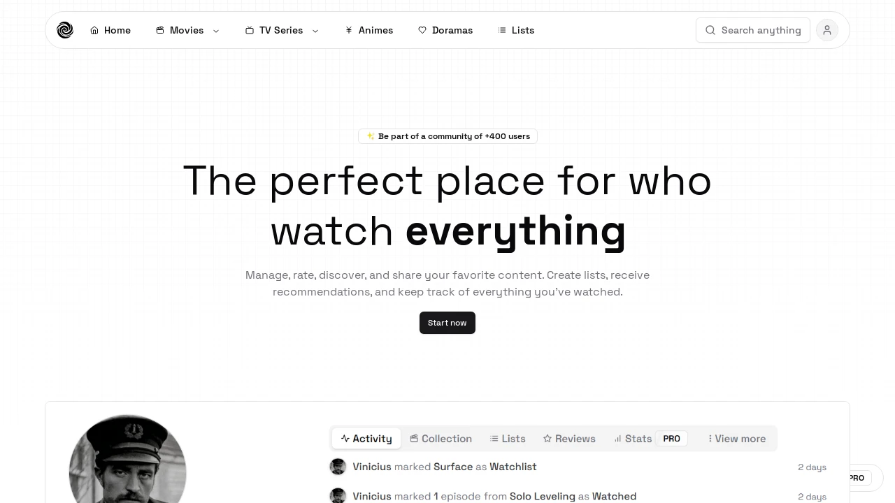 A screenshot of plotwist