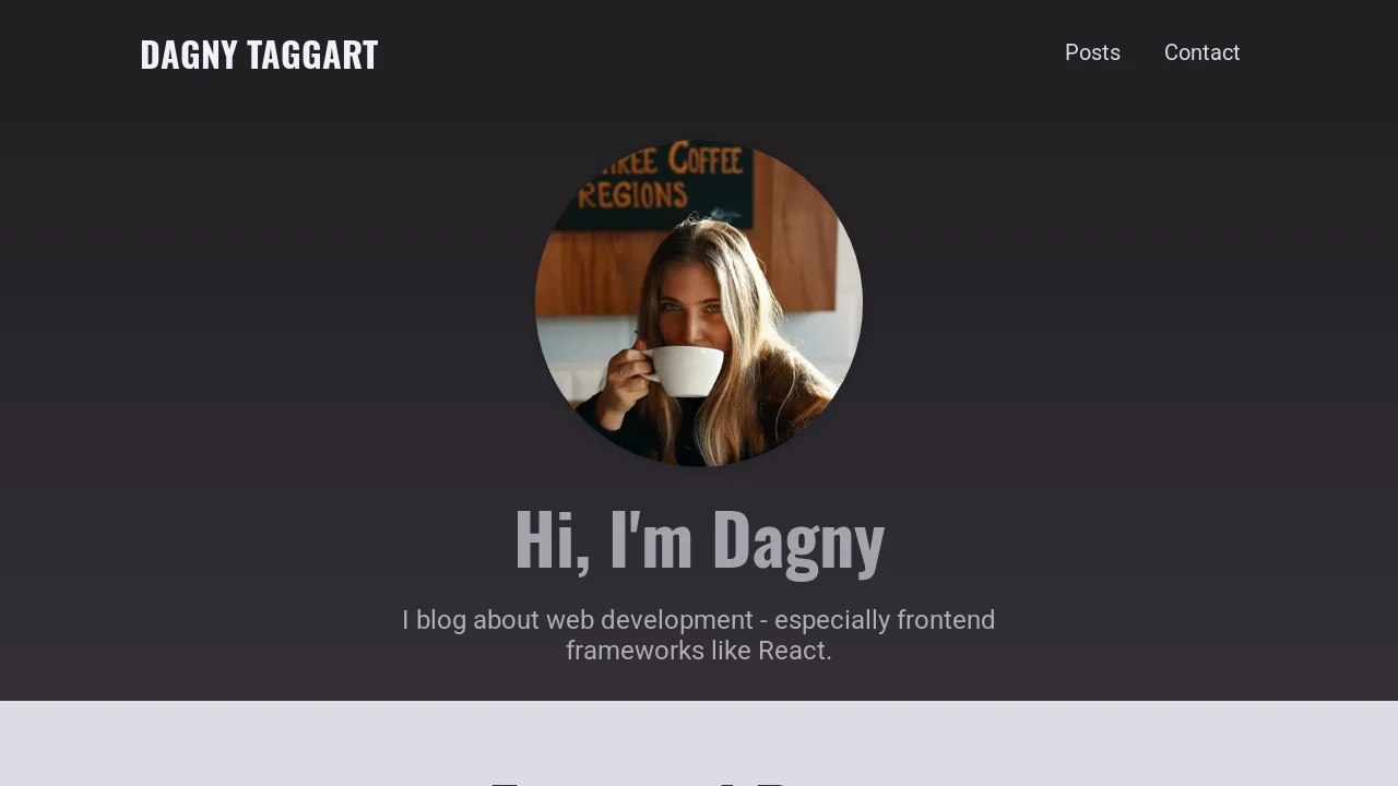 A screenshot of Next Projects
