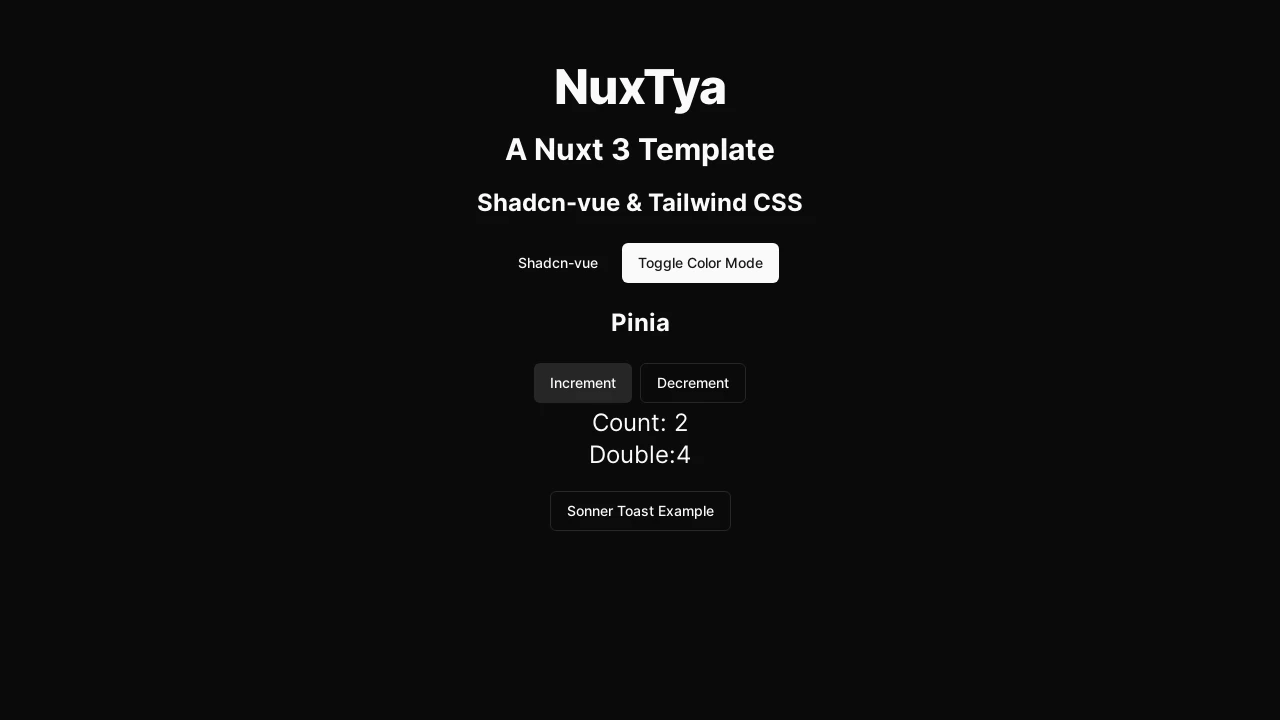 A screenshot of NuxTya