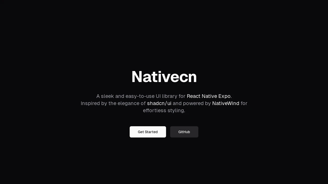 A screenshot of Nativecn